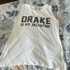 Gypsy Warrior Drake is my Valentine Cut Off Sleeve Tank Top